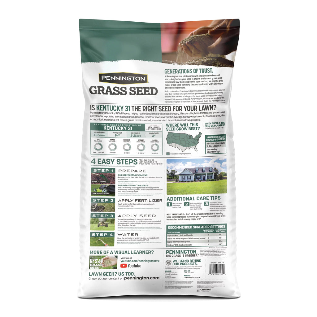 Kentucky 31 Tall Fescue Grass Seed, 20 lb. X322733