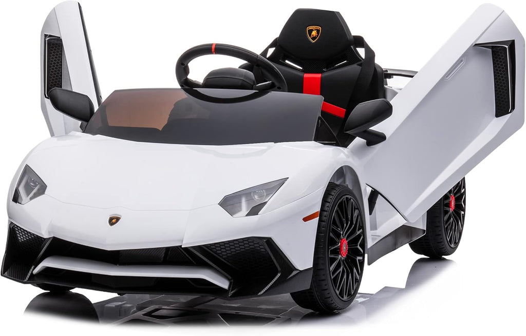 12V Licensed Lamborghini Aventador Battery Powered Sports Car Toy - Black R55168
