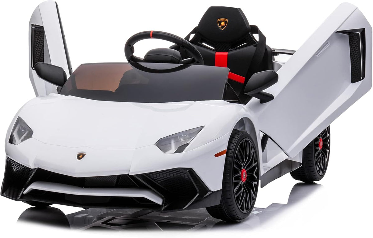 12V Licensed Lamborghini Aventador Battery Powered Sports Car Toy - Black R55168
