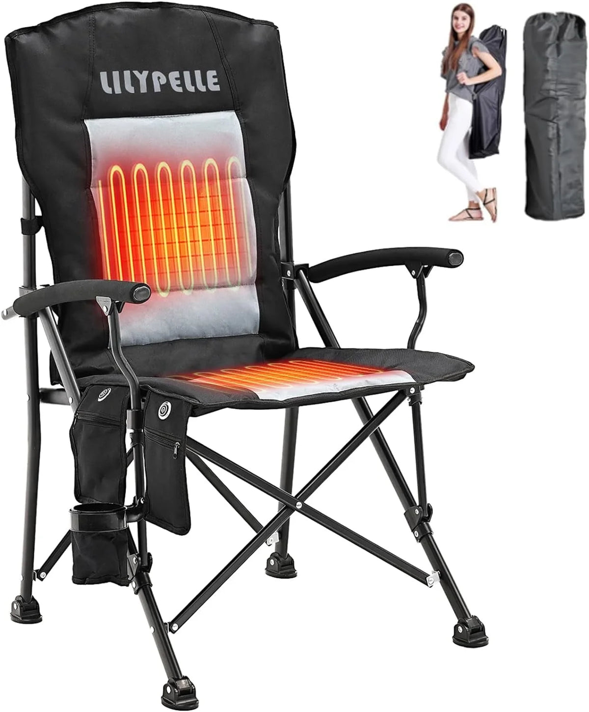 Heated Folding Camping Chair H14947