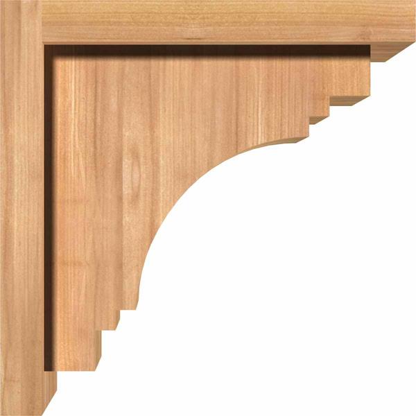 Western Red Cedar Corbel with Backplate A285872