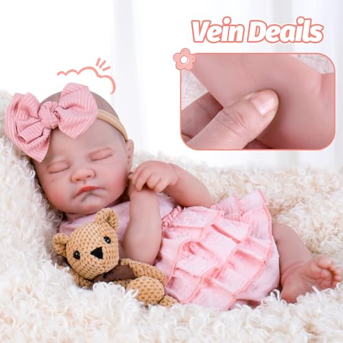 20'' Realistic Vinyl Baby Doll with Outfit Set C63467