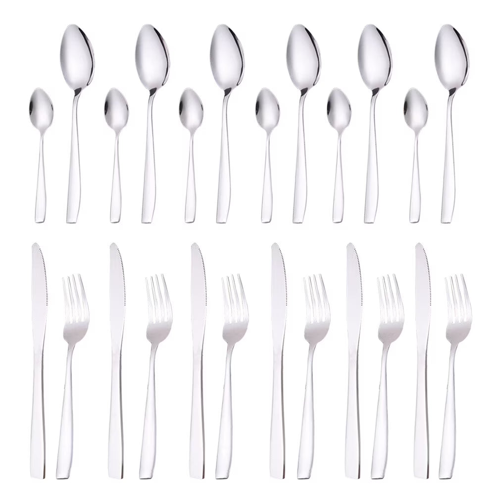 24 Pcs Stainless Steel Flatware Drying Rack J359665