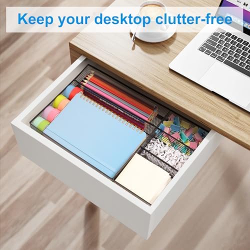 5 Grid Metal Mesh Drawer Organizer I709