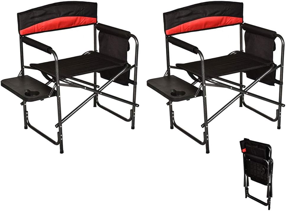 Heavy Duty Folding Camp Chairs with Side Table T817