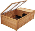 Wooden Tortoise House Large Tortoise Habitat Enclosure Cage with Removable Bottom X371439