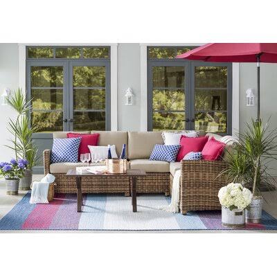 Olefin Red Bronze Market Umbrella R3697