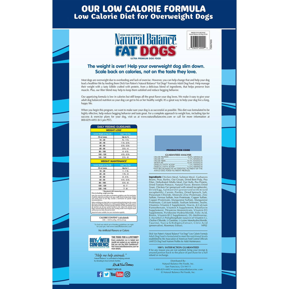 28 lb Chicken Meal Salmon Meal Barley Formula Dog Food K674494
