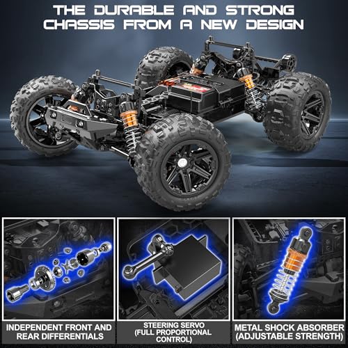 1:14 Scale 4WD Off-Road RC Truck with 2 Rechargeable Batteries F7109