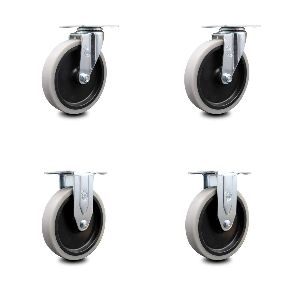 Set of 4 Non-Marking Cart Casters X375657