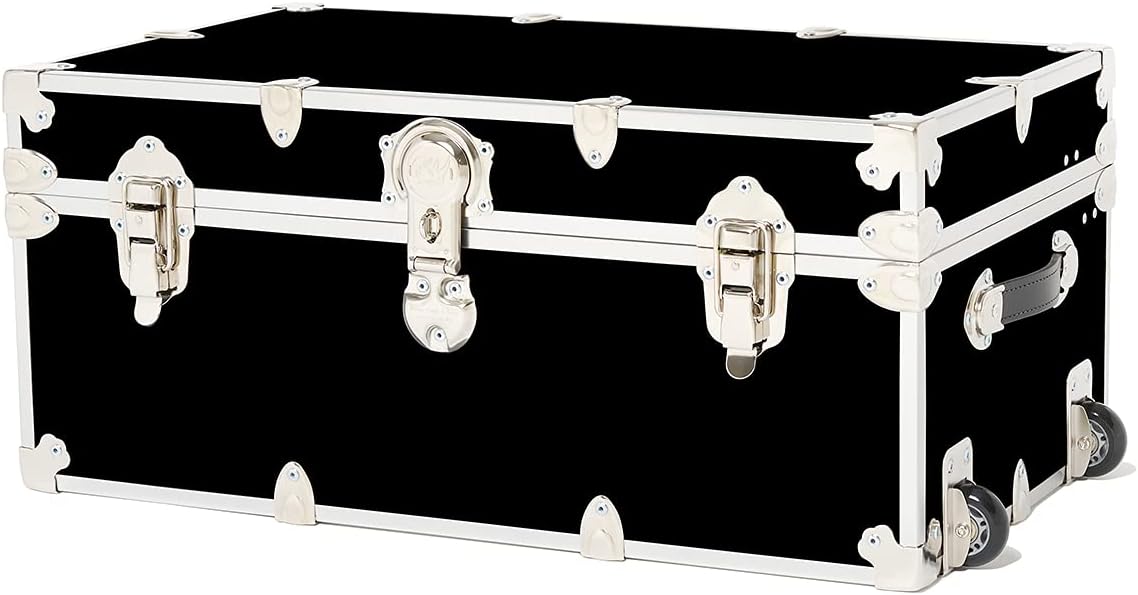 Large Storage Trunk with Mounted Wheels 32x18x14 Slate N58066
