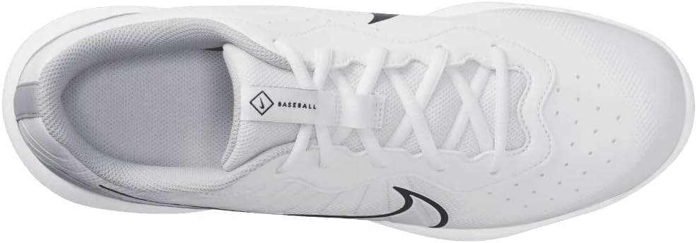 White Gray Size 8 Medium Baseball Cleats O9468