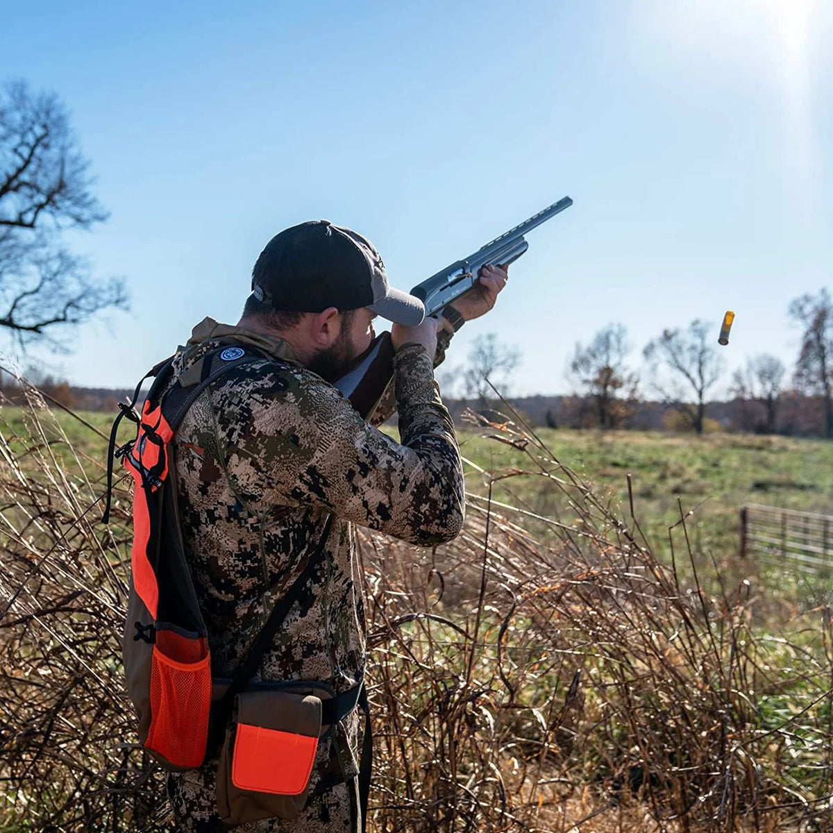 Orange Grey Upland Hunting Vest with Blood-Proof Lining X953