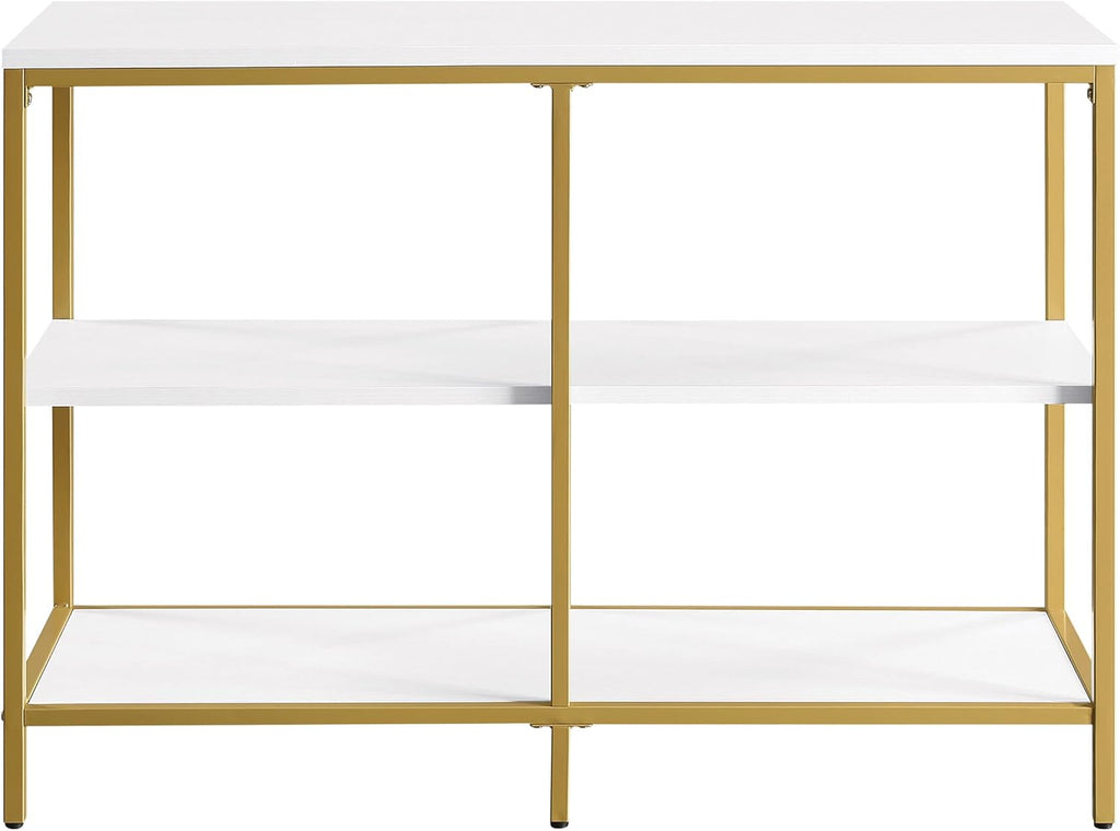 White 3 Shelf Bookcase and Credenza W3429