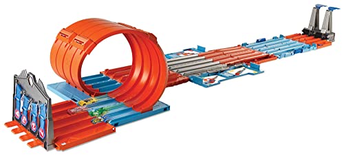Toy Car Track Set with 2 Cars in 1:64 Scale O968