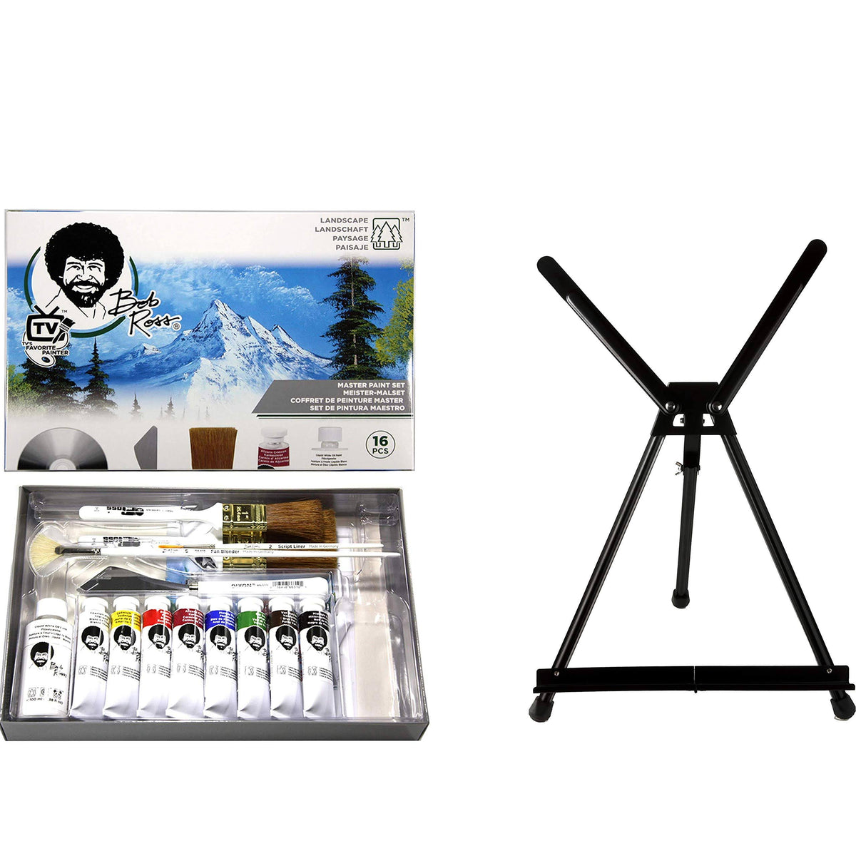 Oil Paint Set with Aluminum Table Easel A17633