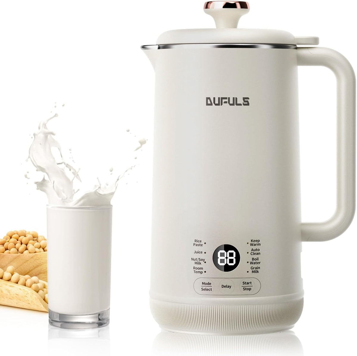 8 in 1 Nut Milk Maker, 40.58oz Soy Milk Maker with 10 Blades K761