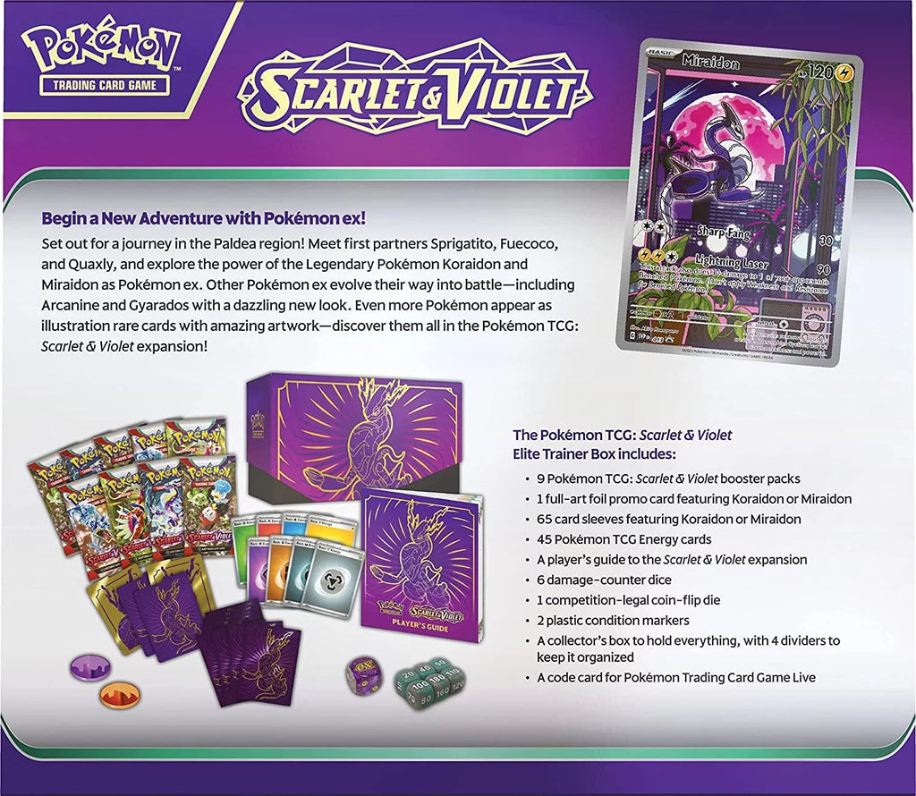 Purple Elite Trainer Box with Booster Packs A717
