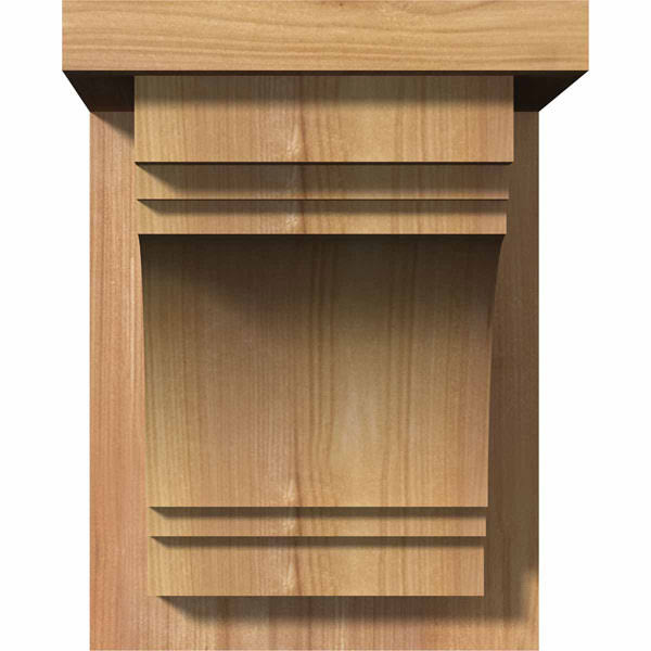 Western Red Cedar Corbel with Backplate A285872