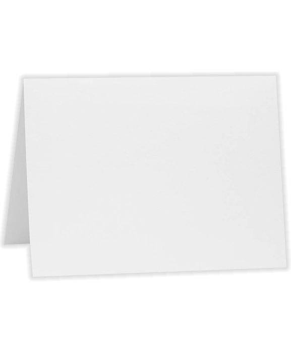 Folded Card 4 5/8 x 6 1/4 Bright White 100% Cotton 1000 Qty X7635