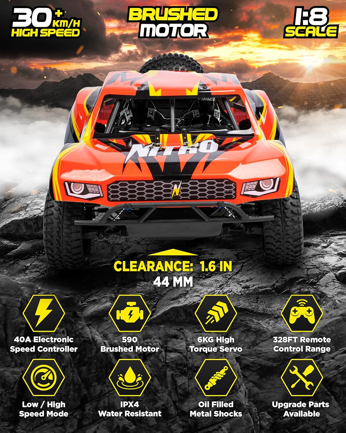 4x4 Nitro Offroad Remote Control Monster Truck S277344