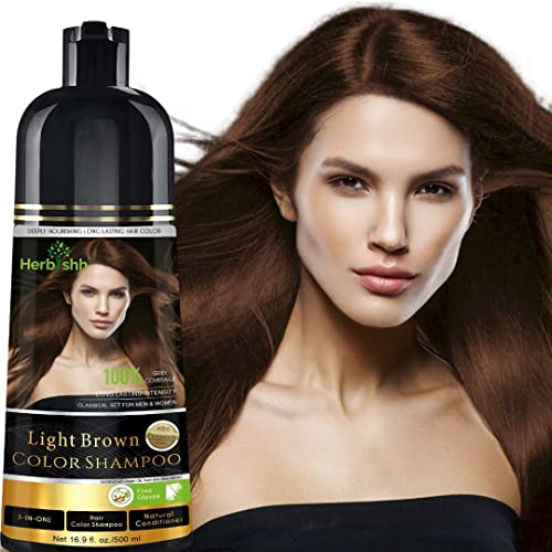 Dark Brown 500 Ml Hair Color Shampoo I1851