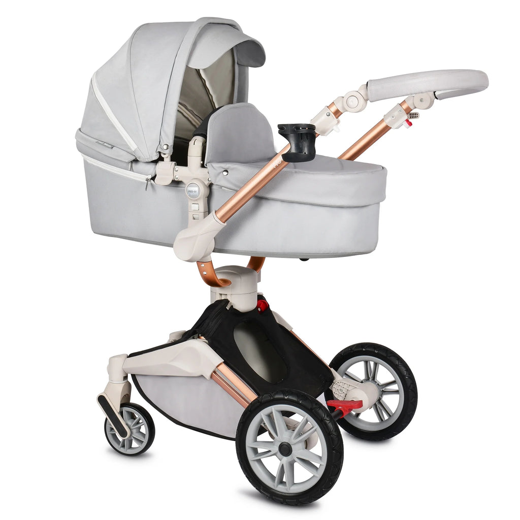 Grey 2 in 1 Baby Stroller with Bassinet Combo P312472