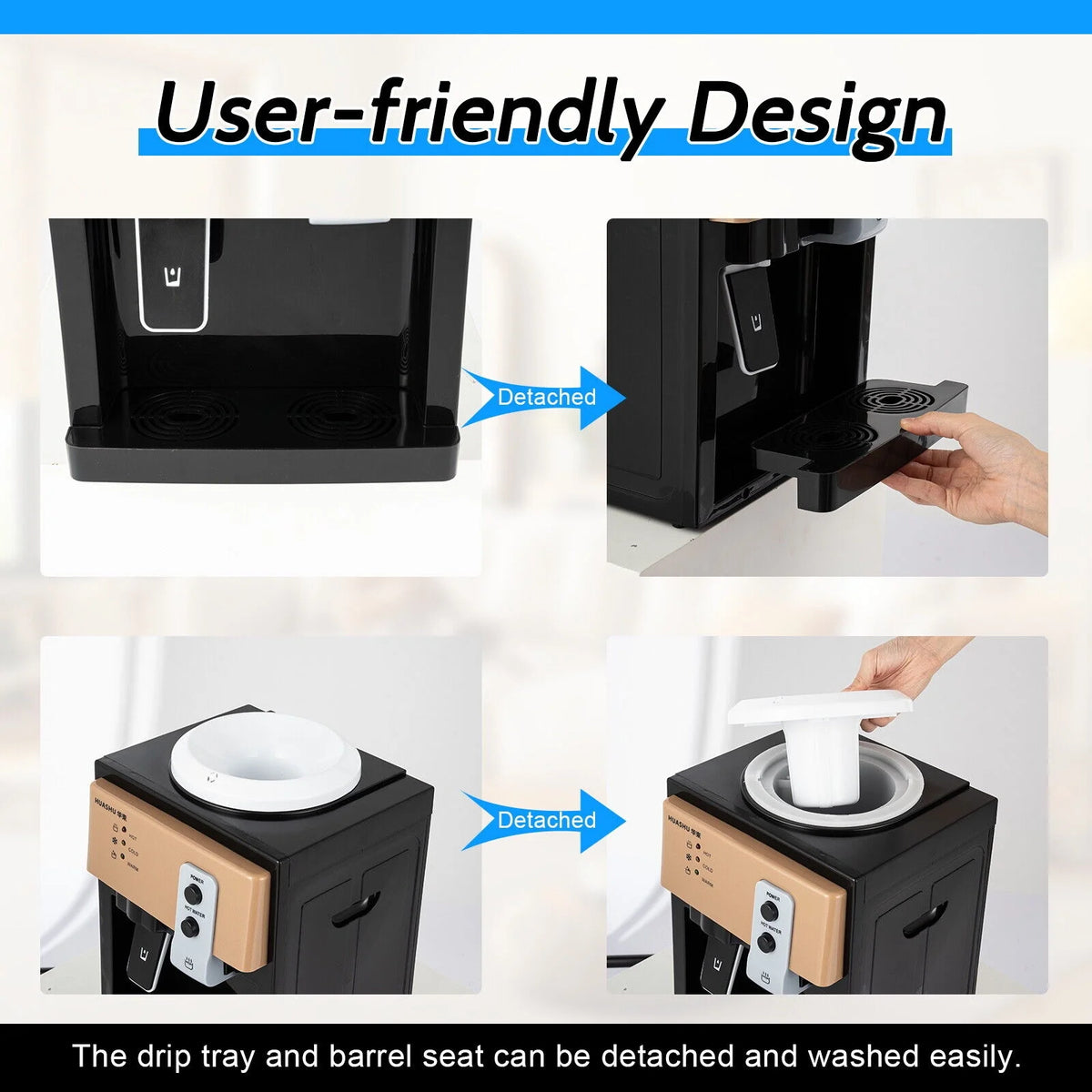 550W Electric Hot & Cold Water Cooler Dispenser C749698
