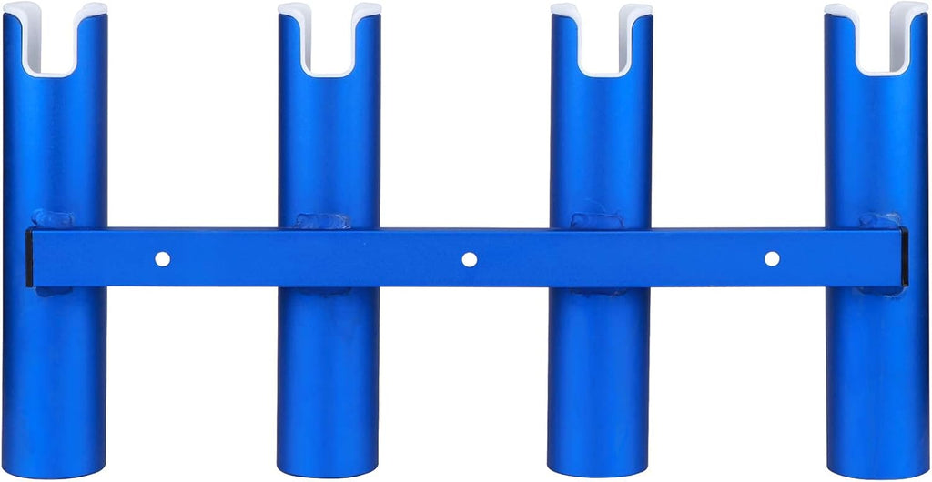 Aluminium Wall Mounted 4 Tubes Fishing Rod Holder, Pack of 2 D80284