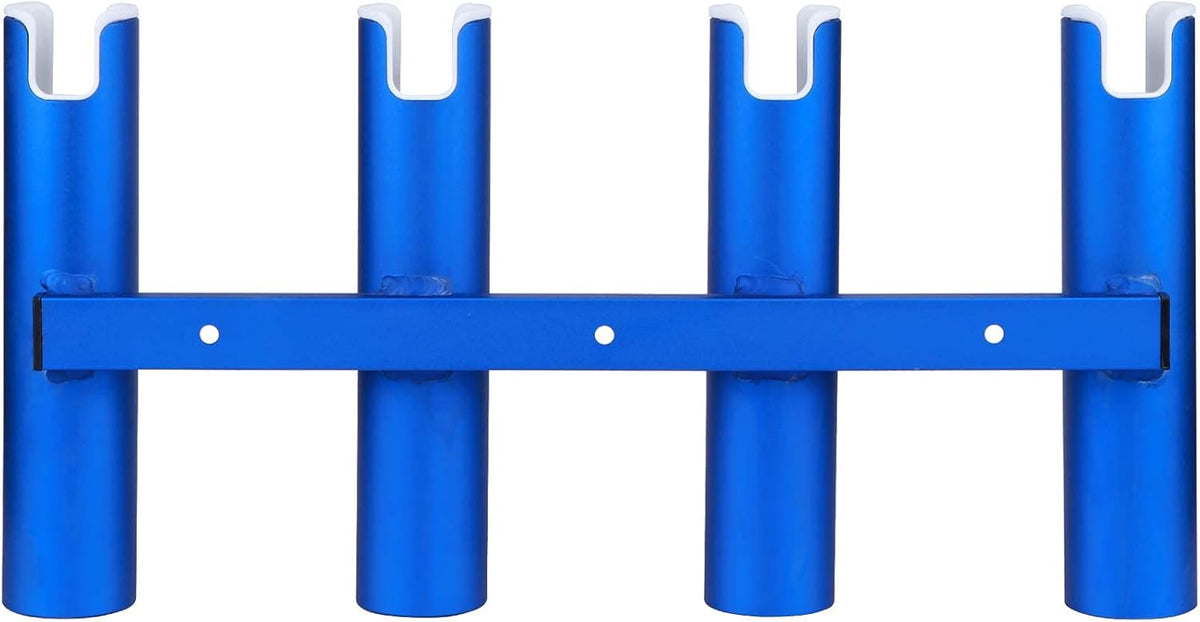 Aluminium Wall Mounted 4 Tubes Fishing Rod Holder, Pack of 2 D80284