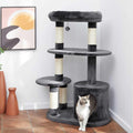 59.5-in Heavy Duty Faux Fur Cat Tree Condo L5295