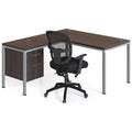 L-Desk with Return & Pedestal Y807