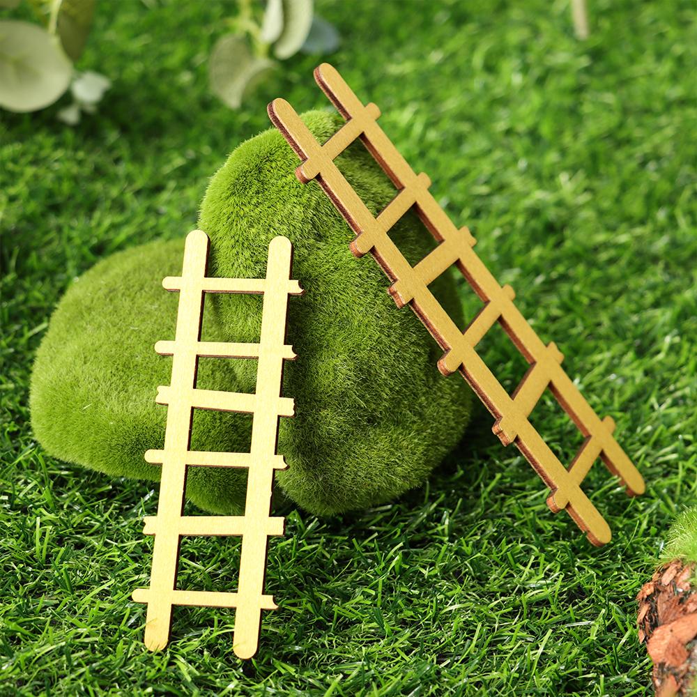 Wood Ornament Doll House Miniature Fairy Elf Door Dollhouse Garden Micro Landscape Wooden Craft H77028