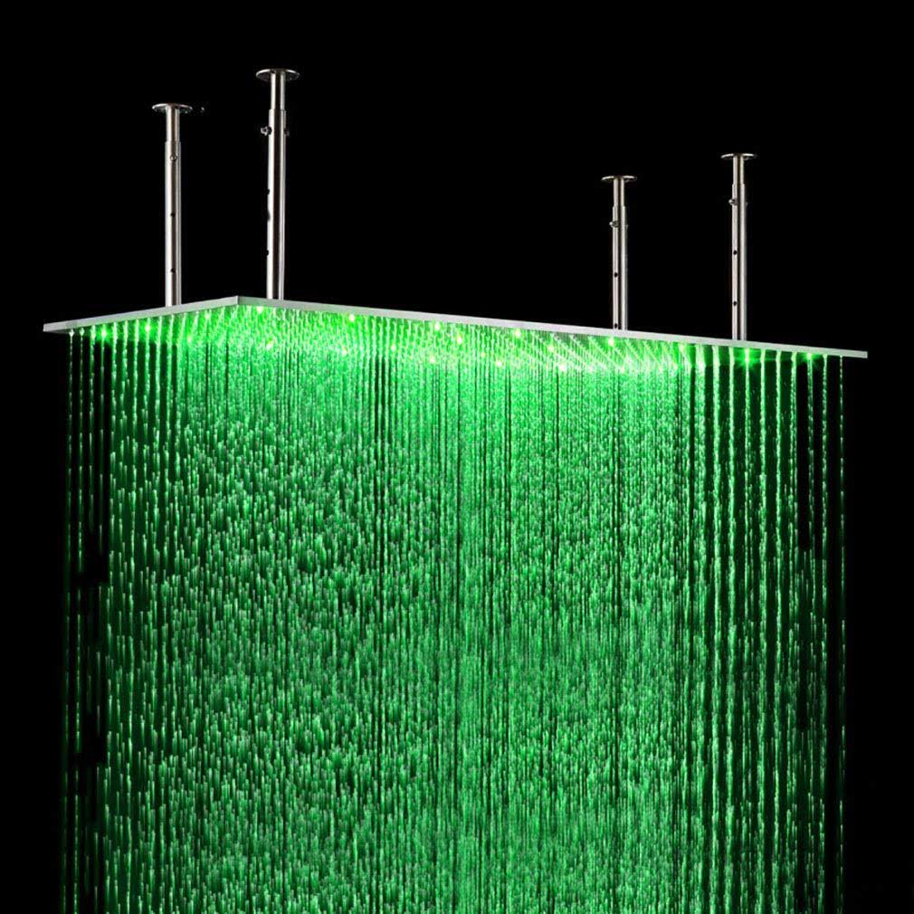 Rainfall LED Shower Set Double-Function Valve Brass Handheld Shower Oil Rubbed Bronze R496763