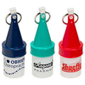 White with Green Cap Floating Buoy Waterproof Containers with Key Ring I77607