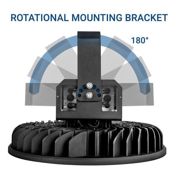 18 in. 2000-Watt Equivalent Integrated LED High Bay Light, 5000K J14837