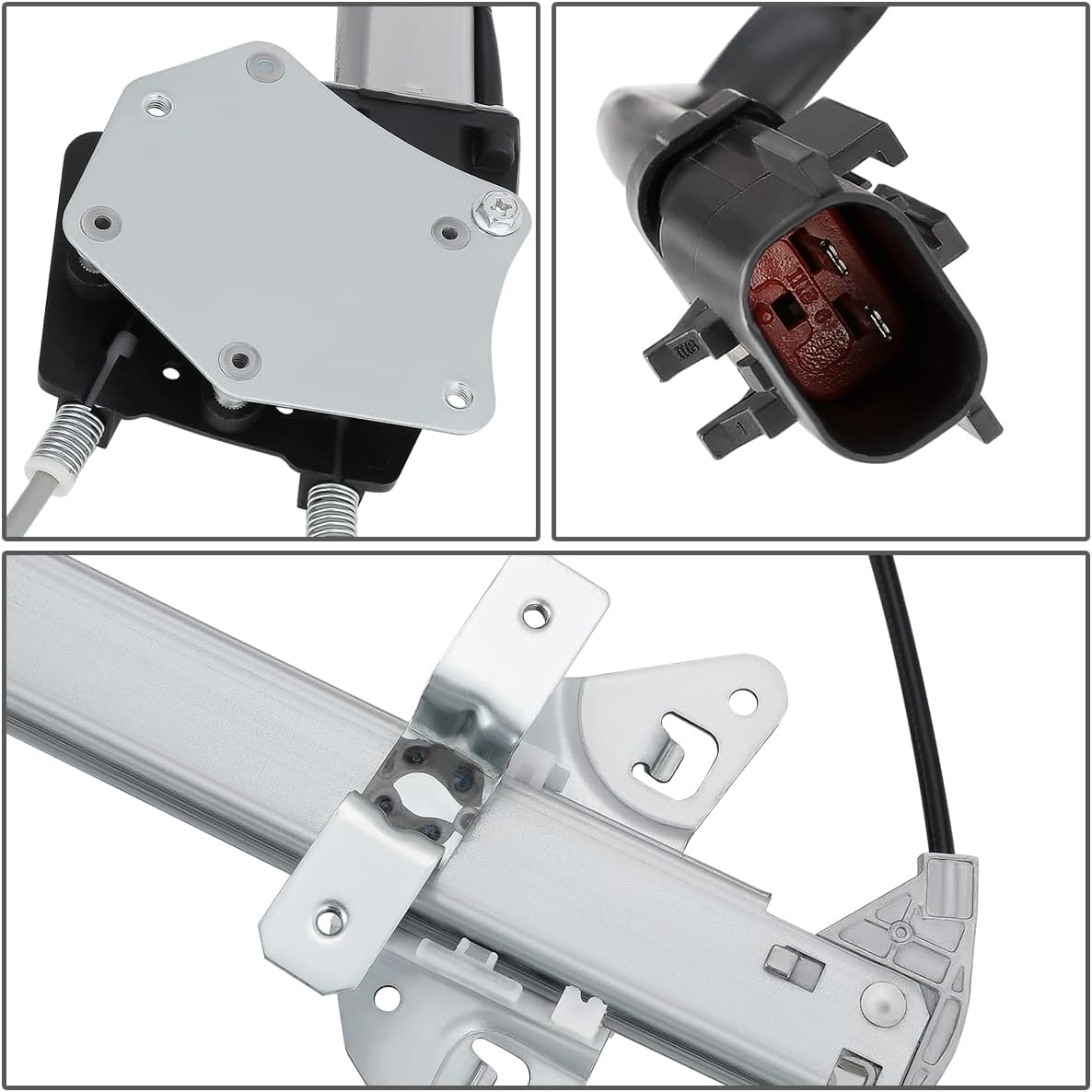 Front Power Window Regulator with Motor Assembly, Driver Left Side Pack of 2 R563596
