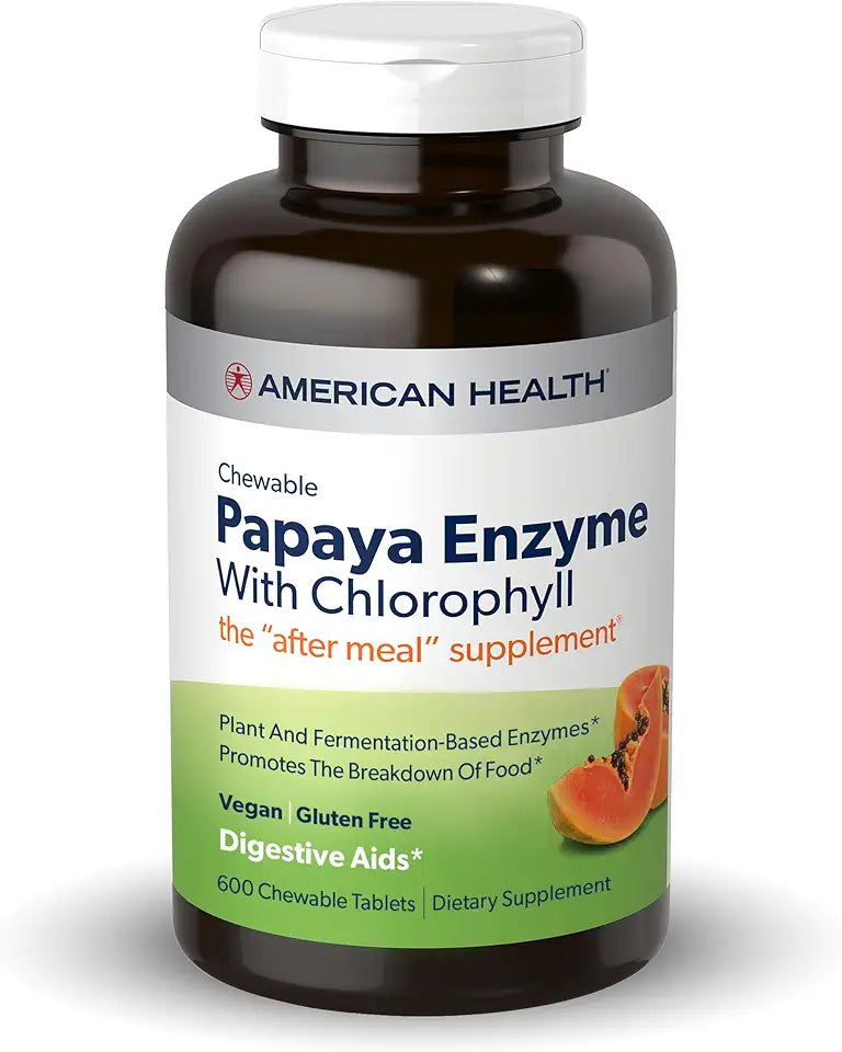 Chewable Papaya Enzyme With Chlorophyll Tablets 600 Count O519228