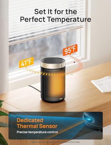 Portable Electric Space Heater with Thermostat and Remote M93953