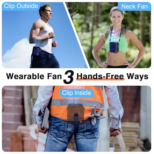 Portable Rechargeable Wearable Waist Fan C3714