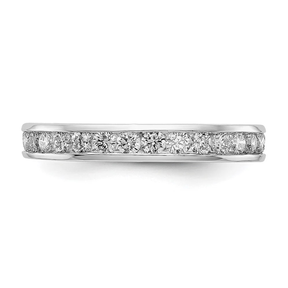14k White Gold Lab Grown Diamond Channel Set Eternity Band C432970