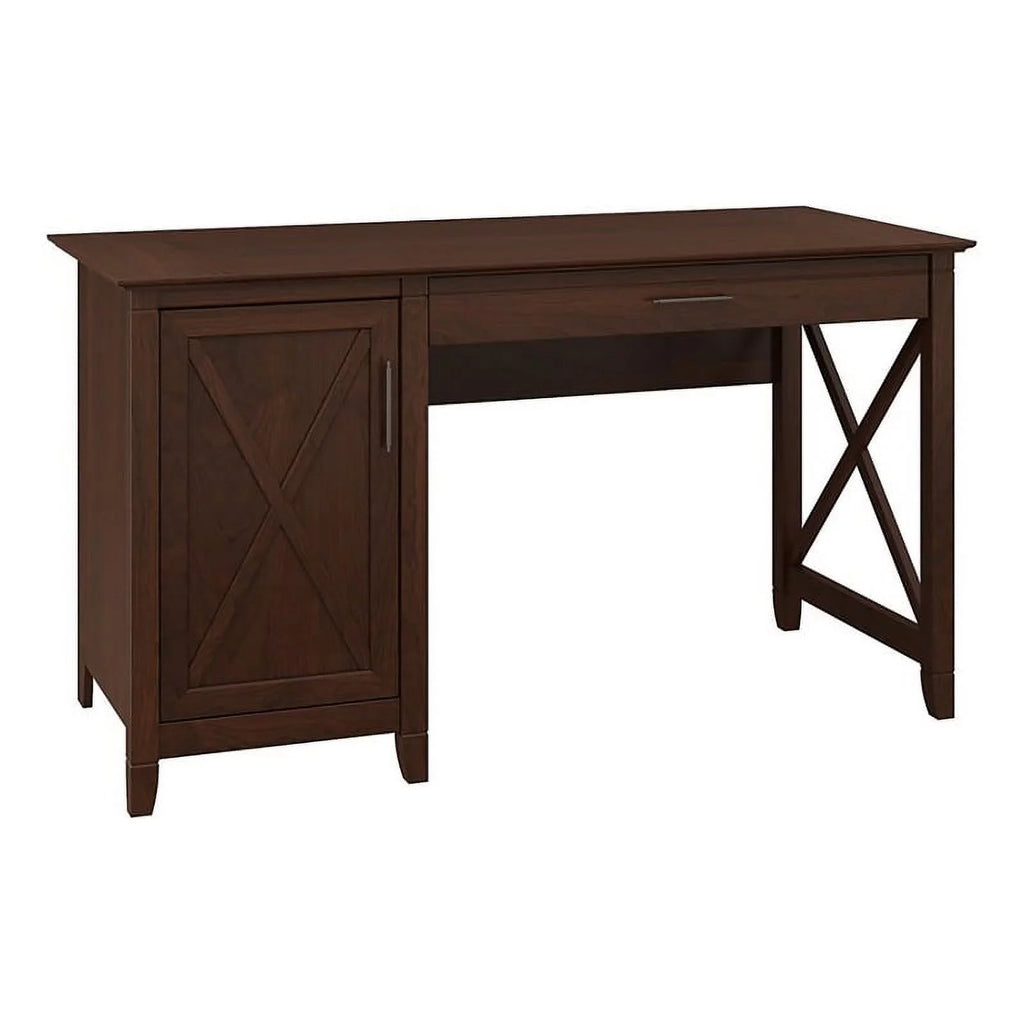 Wood Computer Desk with Storage Cabinet V82178