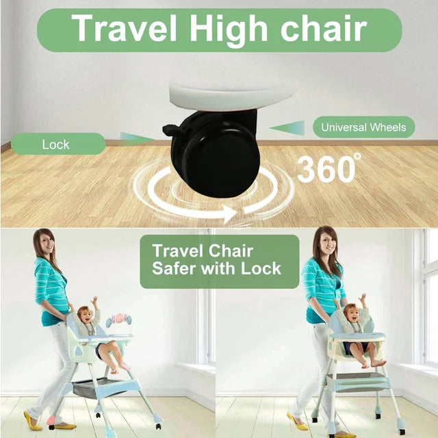 4-in-1 Baby High Chair Green X839120