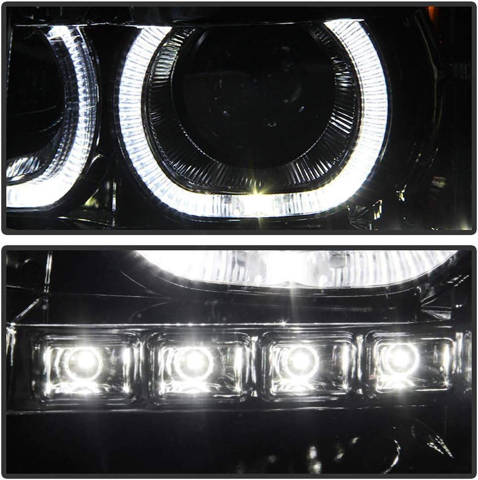 2007-2013 Chevy Silverado 1500 2500 3500 LED Halo Projector Headlights R528