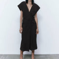 Pinstripe Midi Dress O2182