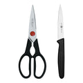 2pc Kitchen Scissors and Pairing Knife Set D629
