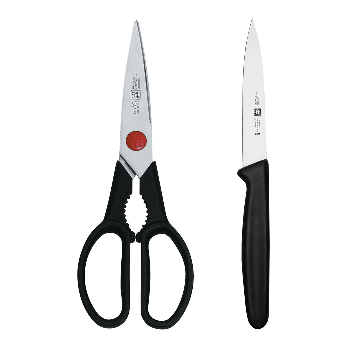 2pc Kitchen Scissors and Pairing Knife Set D629