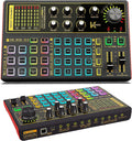 Professional Audio Mixer Sound Card with DJ Mixer Effects, Voice Changer and LED Light, Pack of 2 P61880