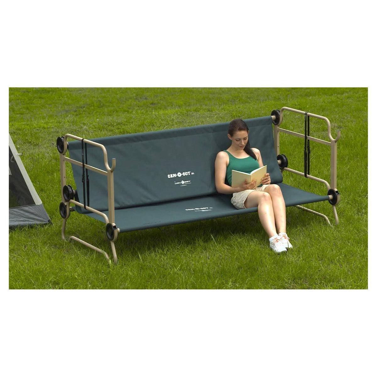 CamOBunk Large with 2 Organizers Cabinets - Green - Camping B55463
