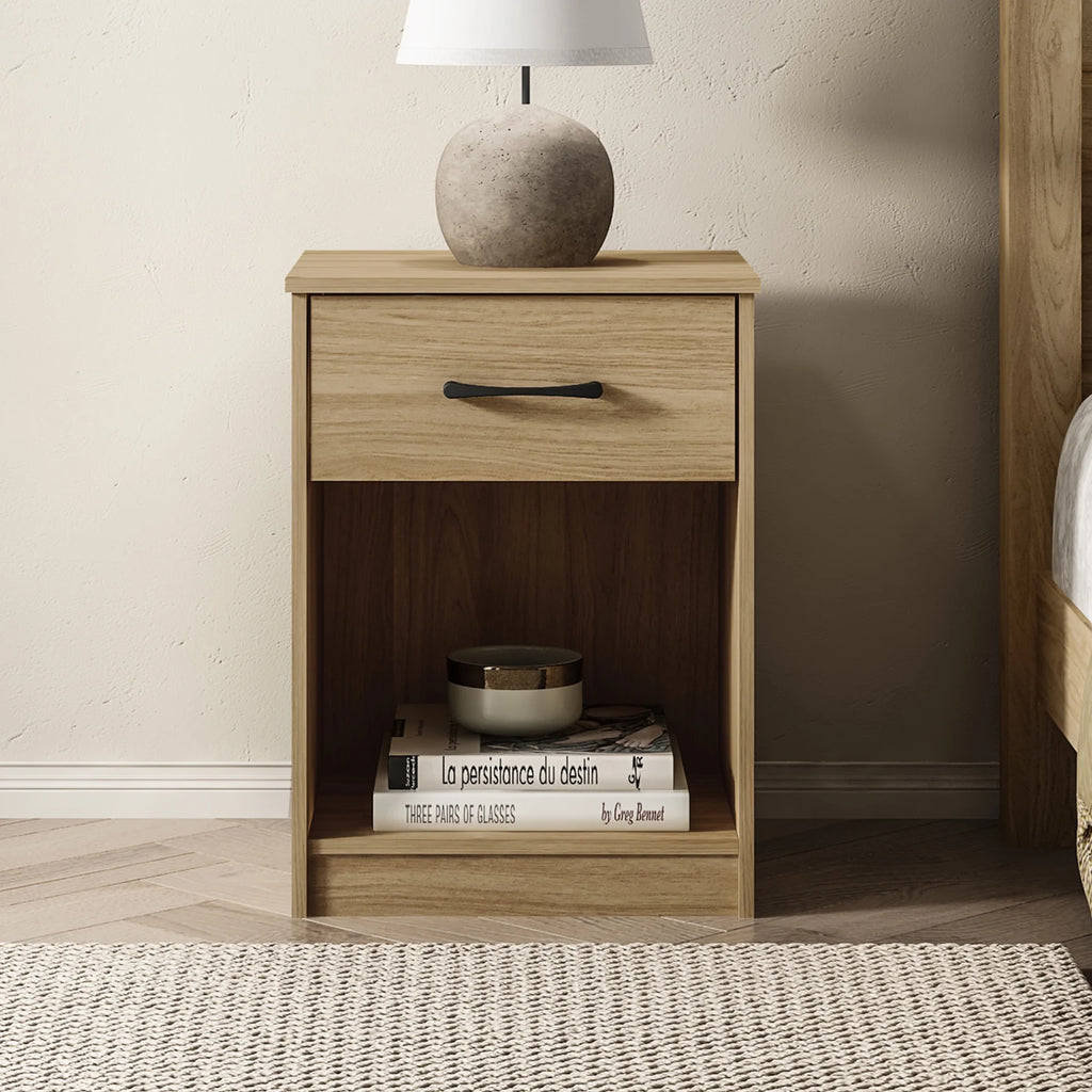 White 1 Drawer Nightstand G267722